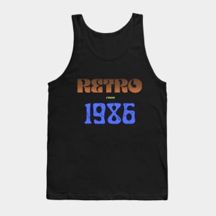 Retro Birthyear 1986 Tank Top